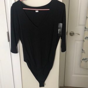 Felina NWT black bodysuit